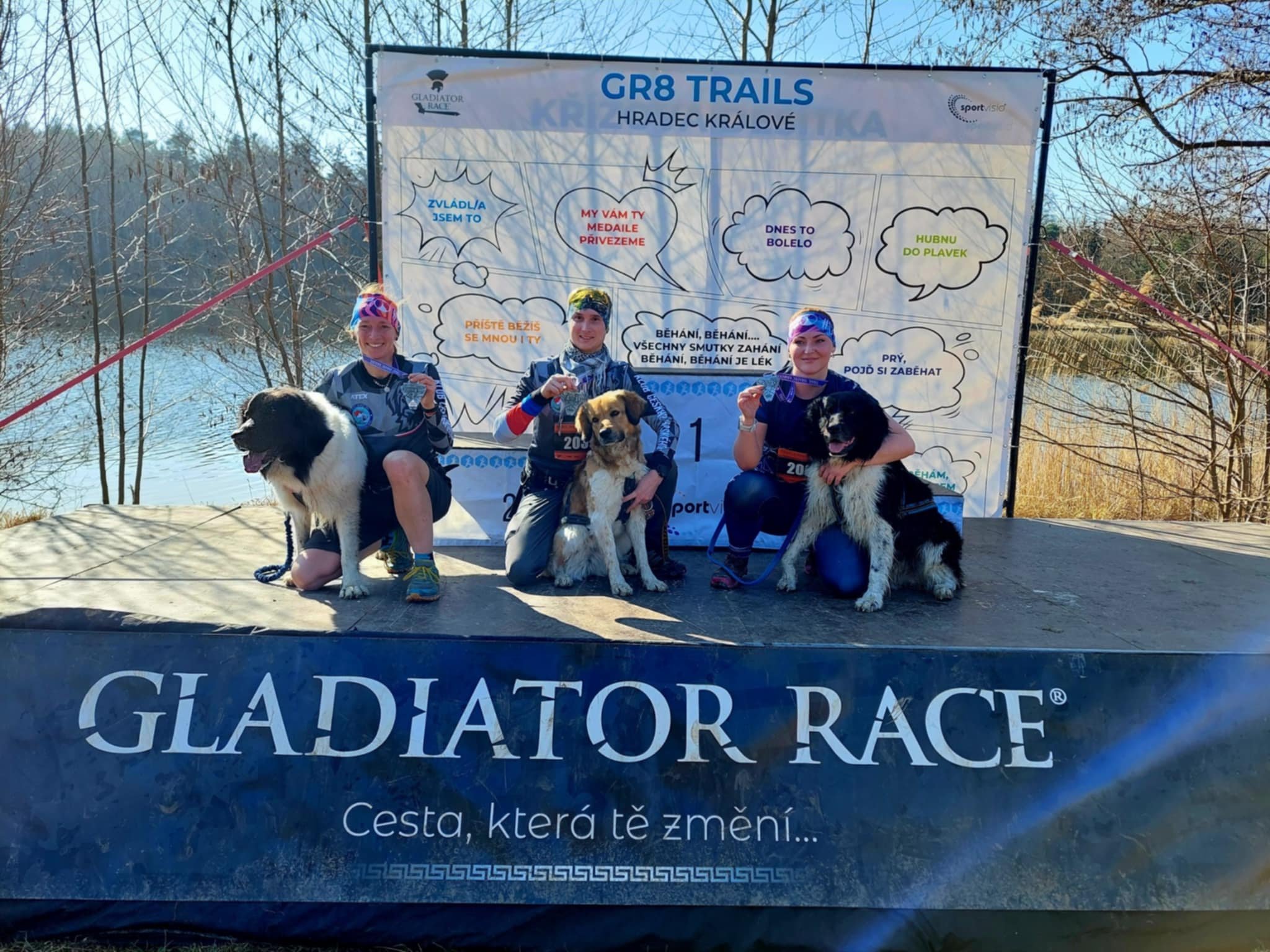 český horský pes Gladiátor race - Trail Hradec Králové 8. 3. 2025